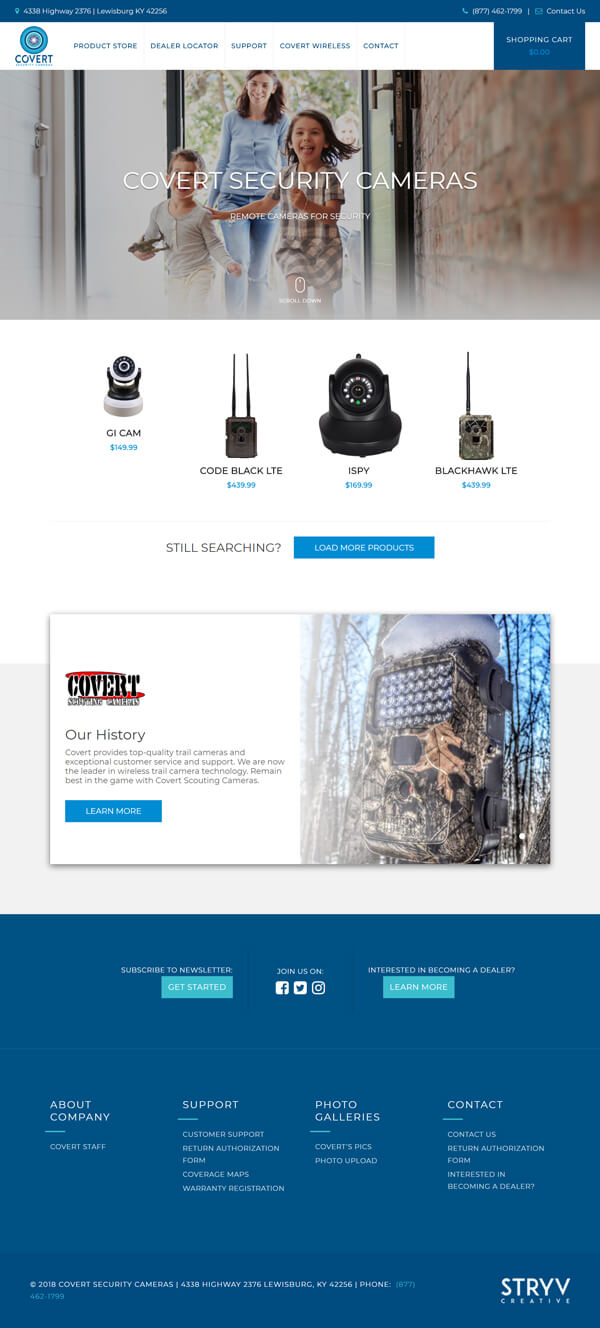 Covert Security Cameras Project by STRYV Creative